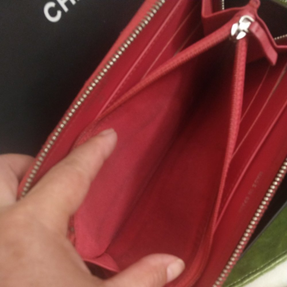 Chanel Patent Leather Large Zip Wallet - Picture 11 of 16